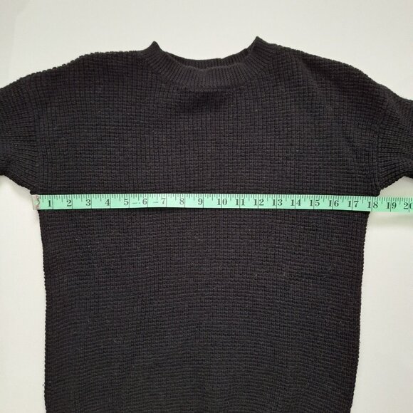 Wilfred Free Black Isabelli Merino Wool Crewneck Sweater - Picture 6 of 6